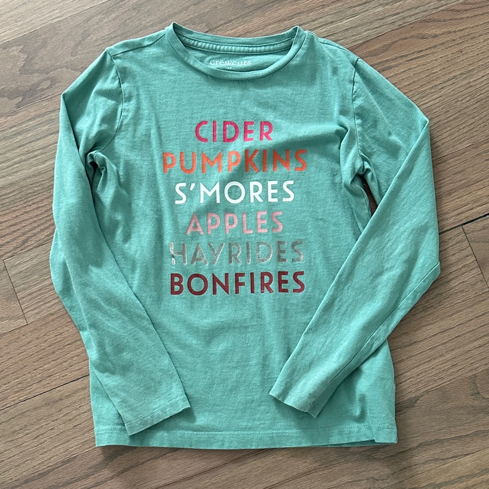 Crewcuts Long Sleeve Shirt with Autumn/Fall Graphic